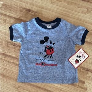 Disney Blue and Black Short Sleeve Tee -3T/4T